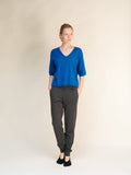 Cashmere Mix V-Neck T-Shirt (3D-Knit)